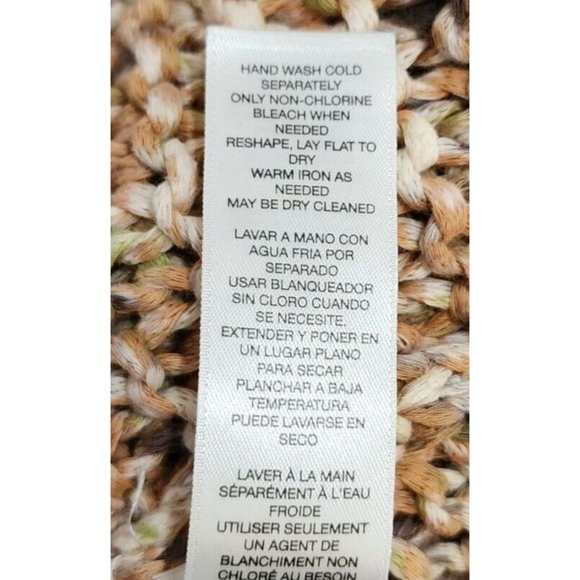 Chico's Women's Long Sleeve Long Sweater Top Open Chunky Knit Beige Size 1 (M) - Picture 8 of 8